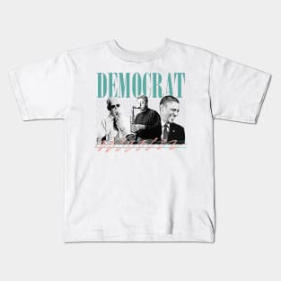 Democrat  // Retro Style Aesthetic Design Kids T-Shirt